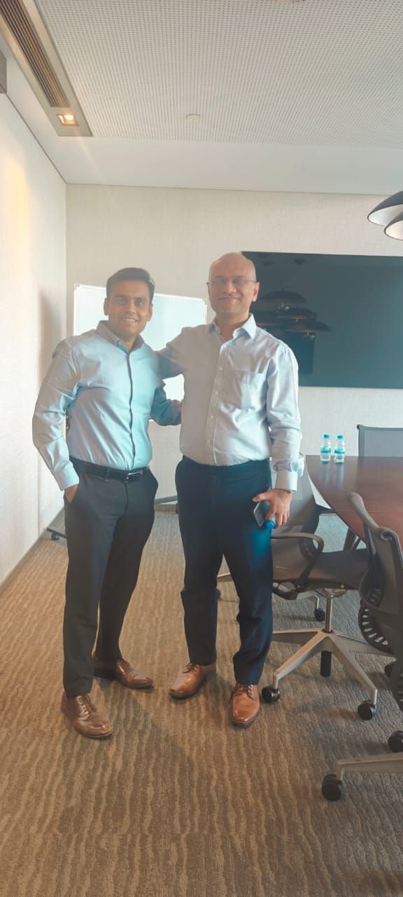 Saumil Parikh with Tariq Nakhooda